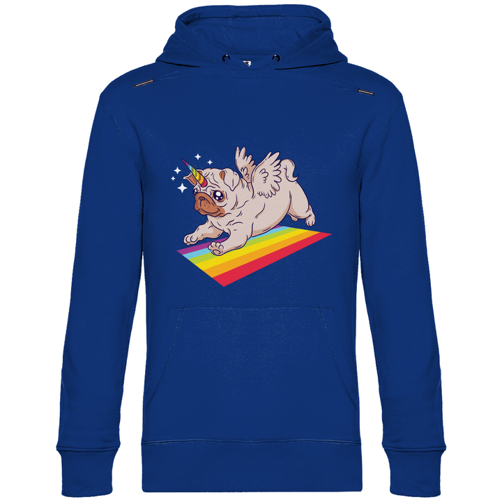 Einhorn Mops - Herren Hoodie - Textilzauber