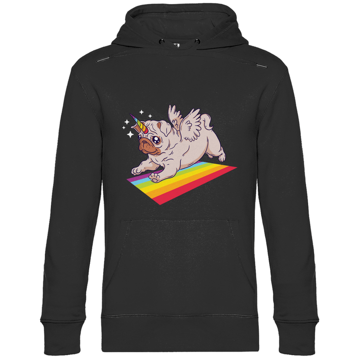 Einhorn Mops - Herren Hoodie - Textilzauber