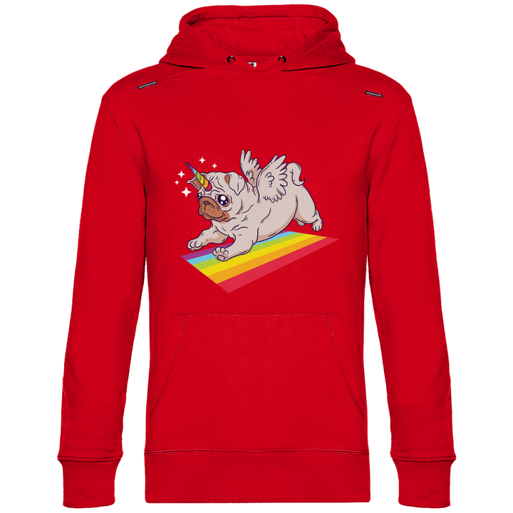 Einhorn Mops - Herren Hoodie - Textilzauber