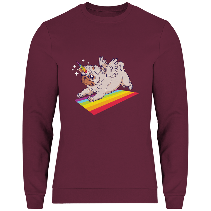 Einhorn Mops - Herren Sweatshirt - Textilzauber