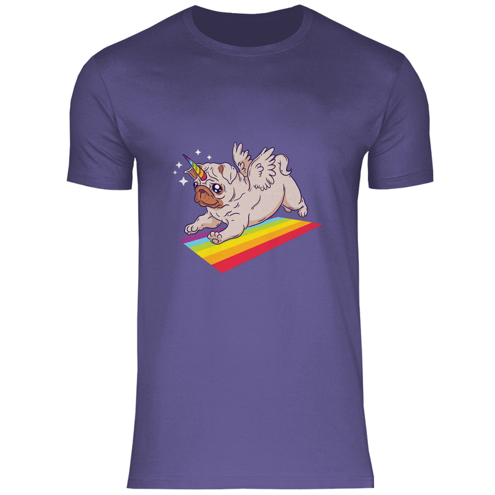 Einhorn Mops - Herren T - Shirt - Textilzauber
