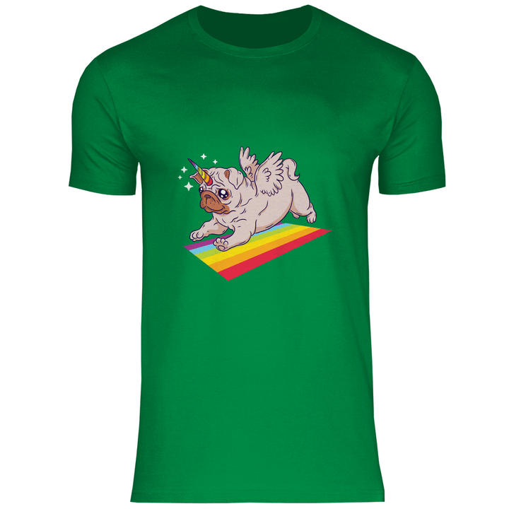 Einhorn Mops - Herren T - Shirt - Textilzauber