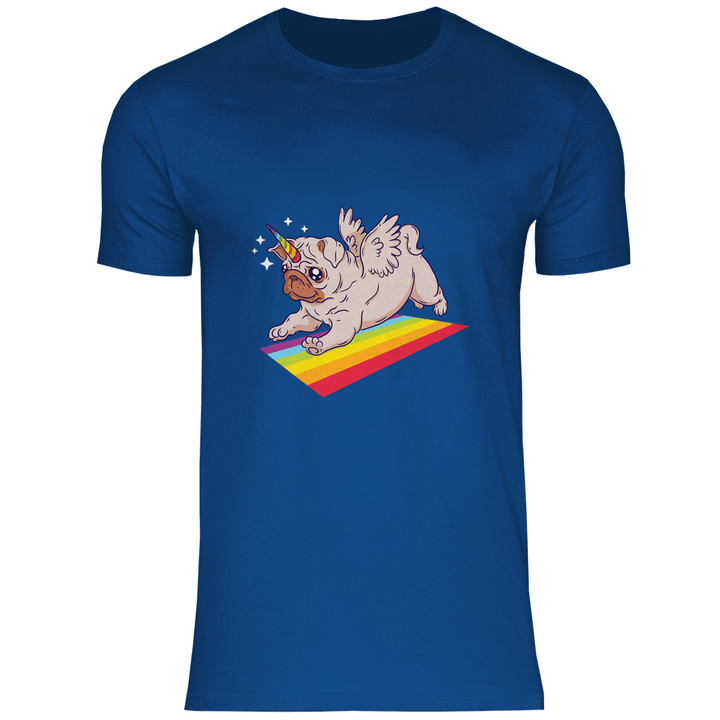 Einhorn Mops - Herren T - Shirt - Textilzauber