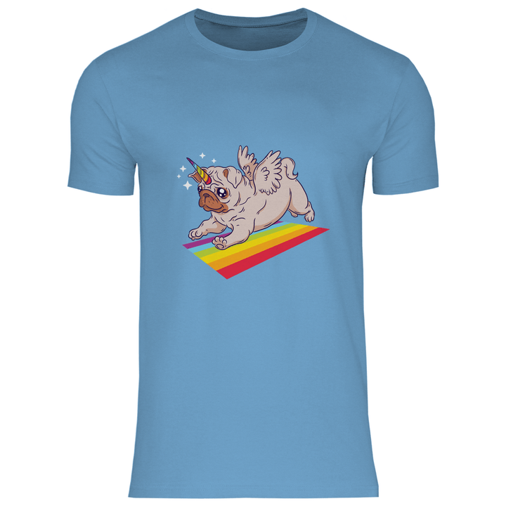 Einhorn Mops - Herren T - Shirt - Textilzauber