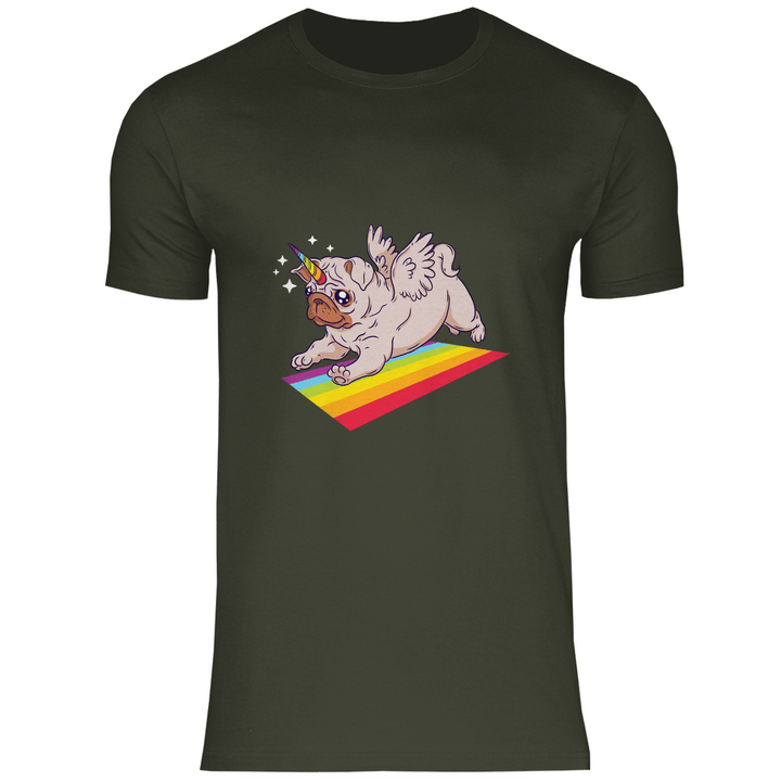 Einhorn Mops - Herren T - Shirt - Textilzauber