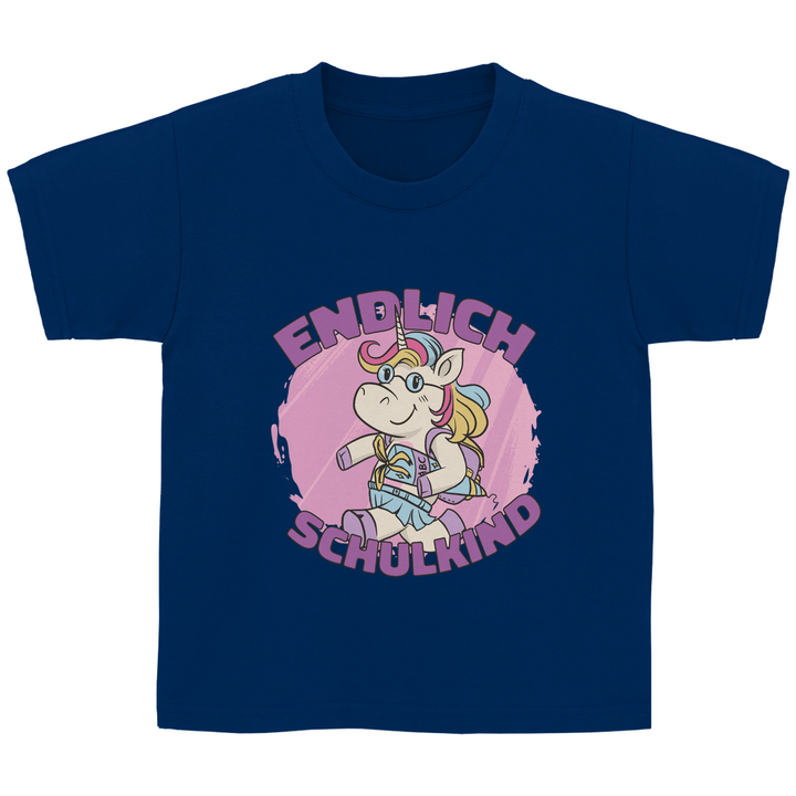 Einhorn Schulstart - Kinder T - Shirt - Textilzauber
