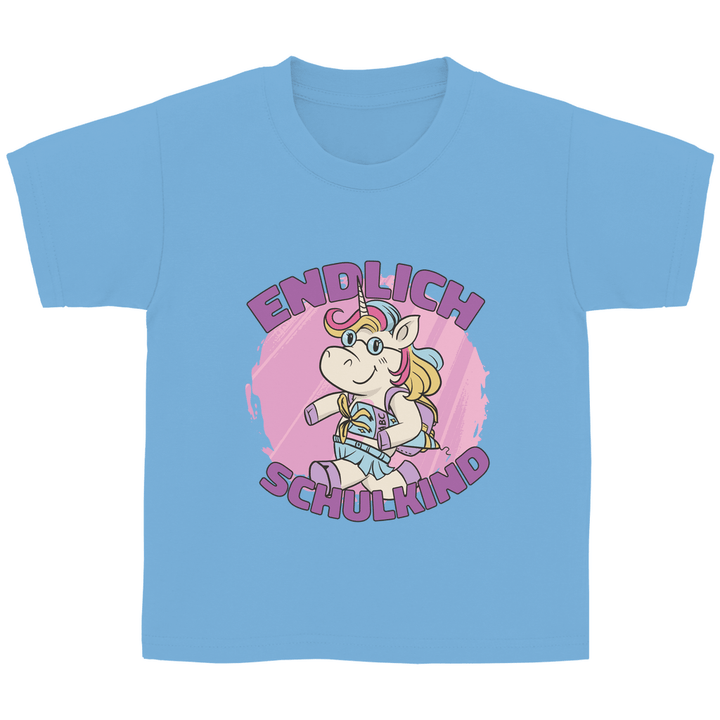 Einhorn Schulstart - Kinder T - Shirt - Textilzauber