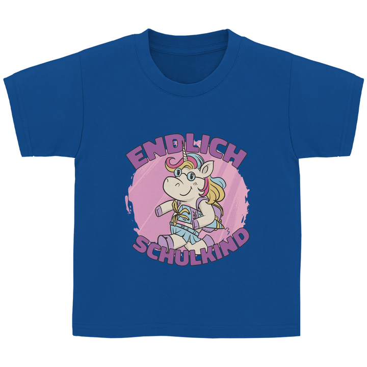 Einhorn Schulstart - Kinder T - Shirt - Textilzauber