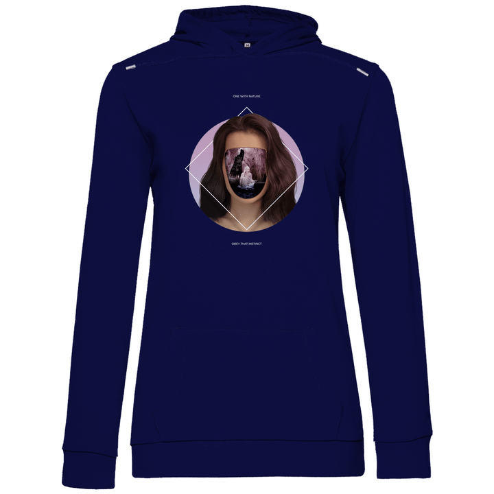 Eins mit der Natur - Damen Hoodie - Textilzauber