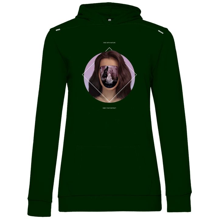Eins mit der Natur - Damen Hoodie - Textilzauber