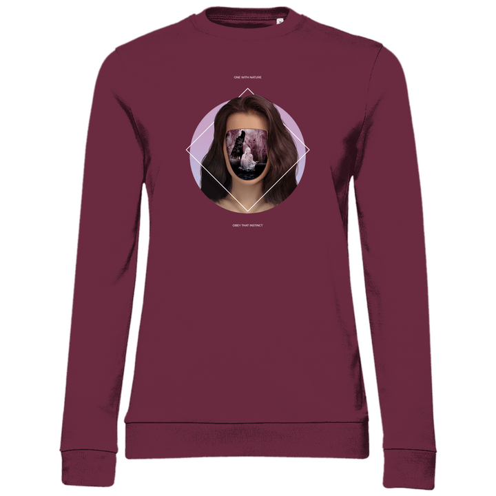 Eins mit der Natur - Damen Sweatshirt - Textilzauber