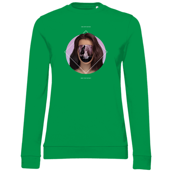 Eins mit der Natur - Damen Sweatshirt - Textilzauber