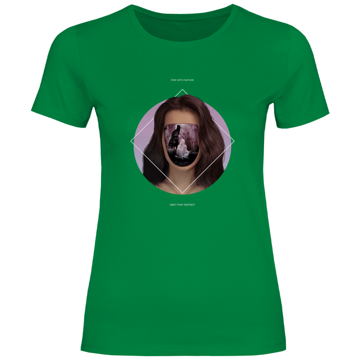 Eins mit der Natur - Damen T - Shirt - Textilzauber