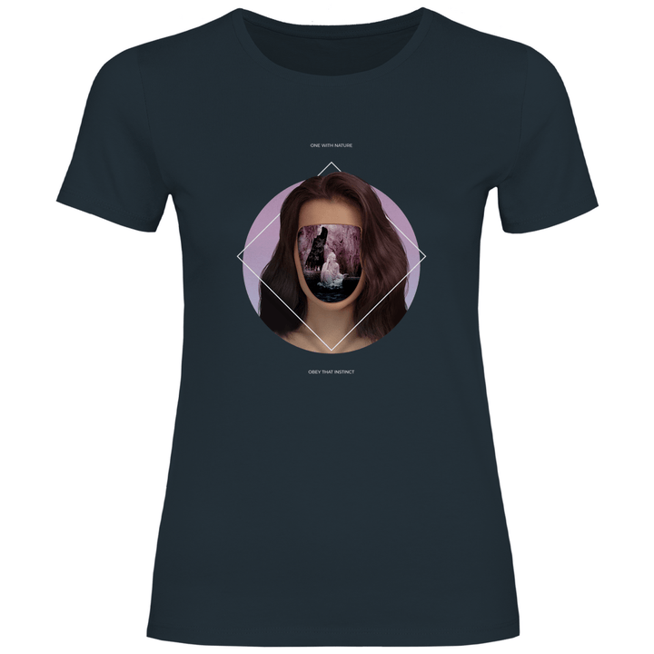 Eins mit der Natur - Damen T - Shirt - Textilzauber