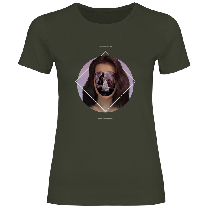 Eins mit der Natur - Damen T - Shirt - Textilzauber