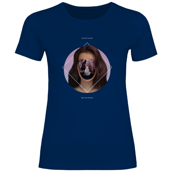 Eins mit der Natur - Damen T - Shirt - Textilzauber