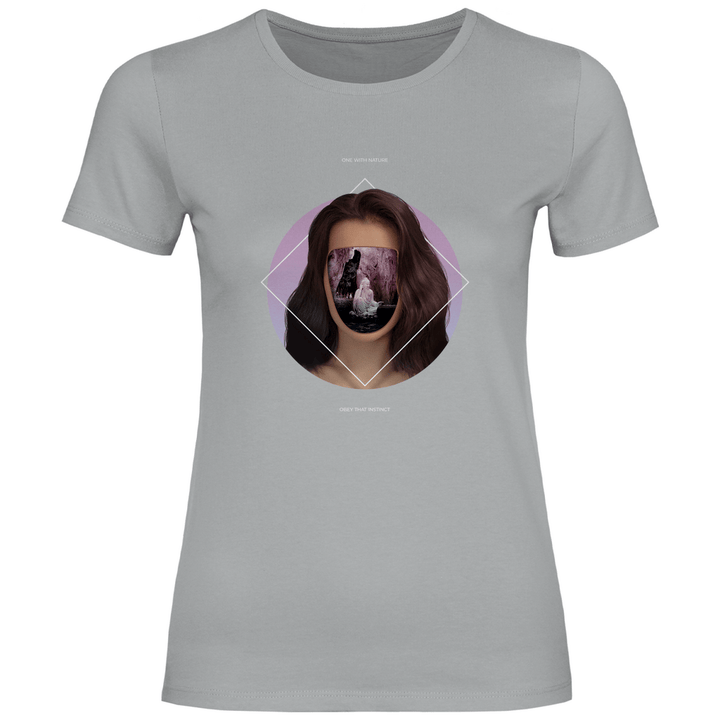 Eins mit der Natur - Damen T - Shirt - Textilzauber