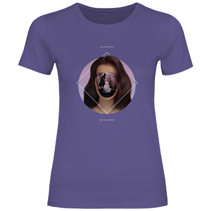 Eins mit der Natur - Damen T - Shirt - Textilzauber