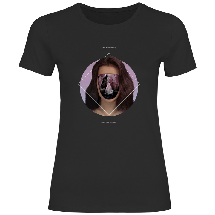 Eins mit der Natur - Damen T - Shirt - Textilzauber