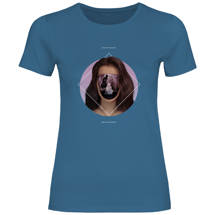 Eins mit der Natur - Damen T - Shirt - Textilzauber