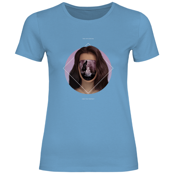 Eins mit der Natur - Damen T - Shirt - Textilzauber