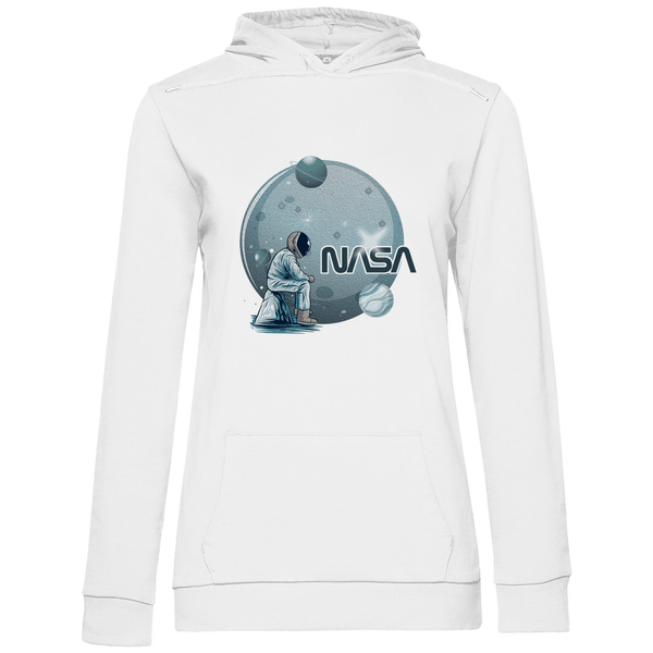 Einsamer Astronaut - Damen Hoodie - Textilzauber