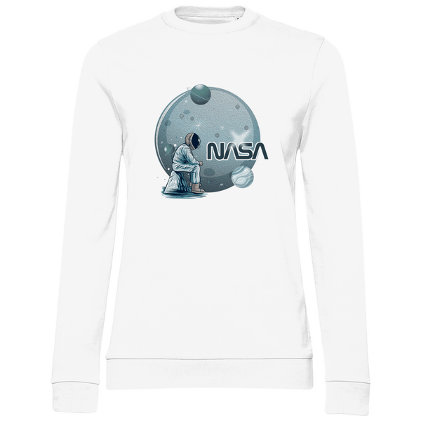 Einsamer Astronaut - Damen Sweatshirt - Textilzauber