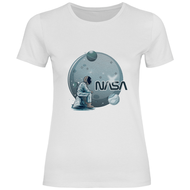 Einsamer Astronaut - Damen T - Shirt - Textilzauber