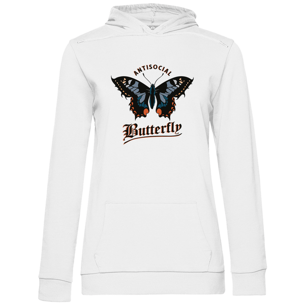 Einsamer Schmetterling - Damen Hoodie - Textilzauber