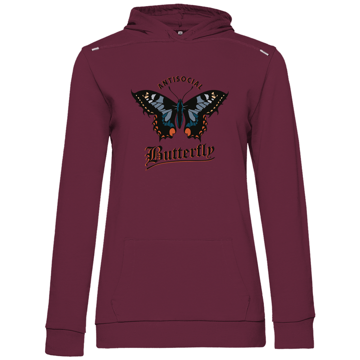 Einsamer Schmetterling - Damen Hoodie - Textilzauber