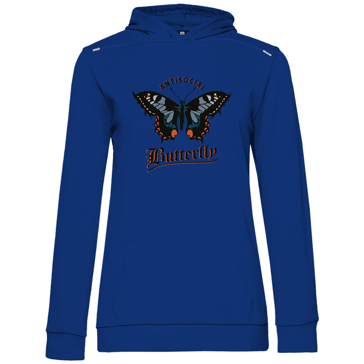 Einsamer Schmetterling - Damen Hoodie - Textilzauber