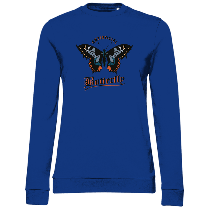Einsamer Schmetterling - Damen Sweatshirt - Textilzauber