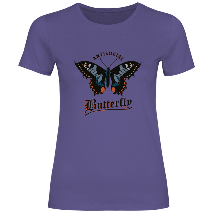 Einsamer Schmetterling - Damen T - Shirt - Textilzauber