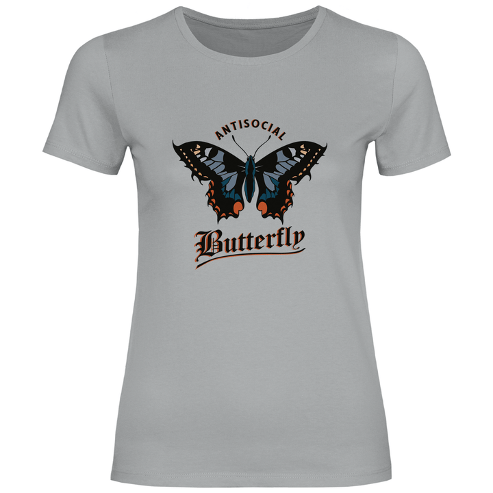 Einsamer Schmetterling - Damen T - Shirt - Textilzauber