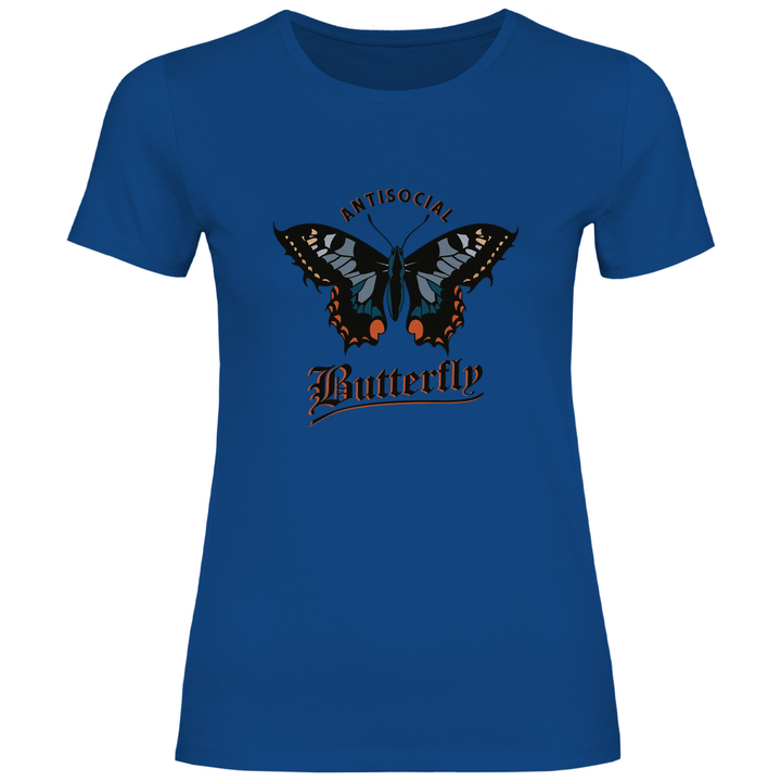 Einsamer Schmetterling - Damen T - Shirt - Textilzauber