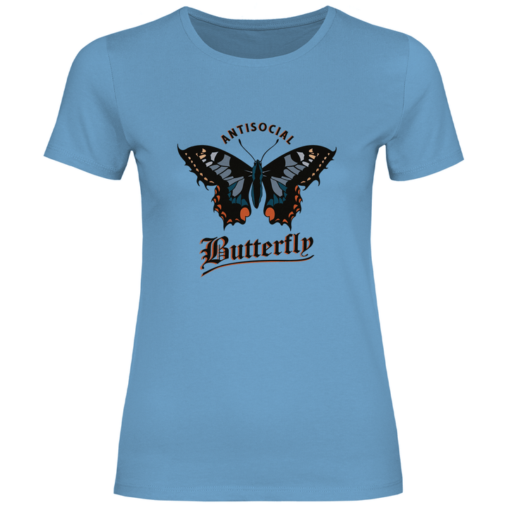 Einsamer Schmetterling - Damen T - Shirt - Textilzauber