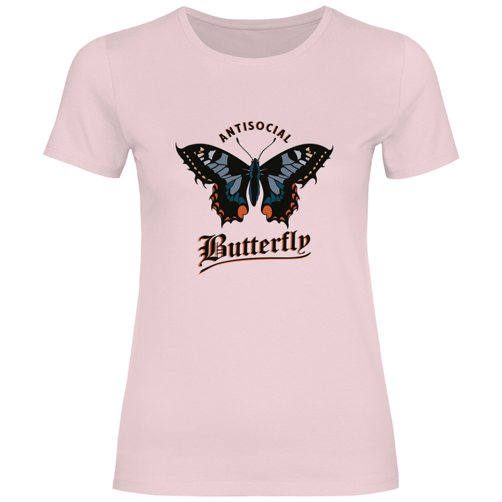 Einsamer Schmetterling - Damen T - Shirt - Textilzauber
