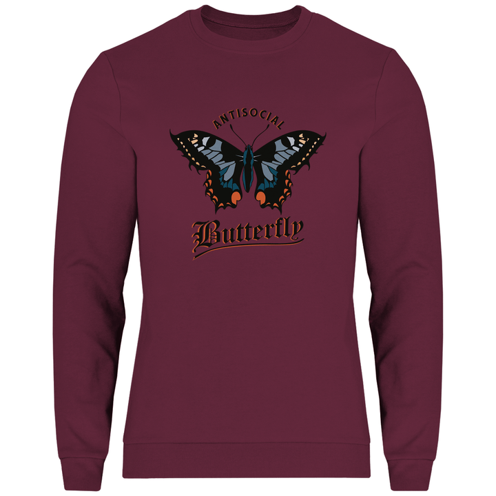 Einsamer Schmetterling - Herren Sweatshirt - Textilzauber