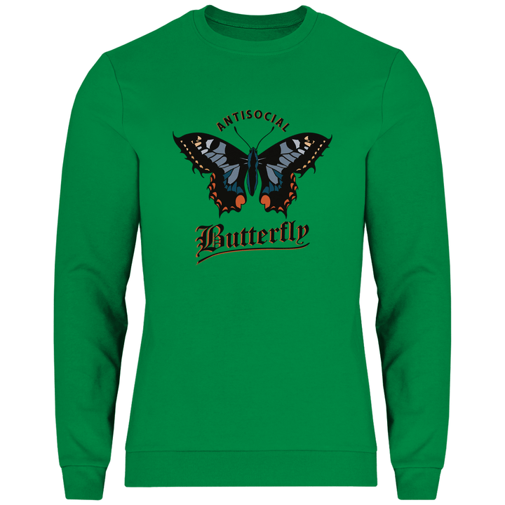Einsamer Schmetterling - Herren Sweatshirt - Textilzauber
