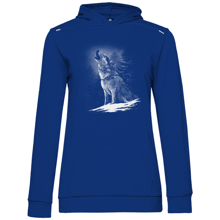 Einsamer Wolf - Damen Hoodie - Textilzauber