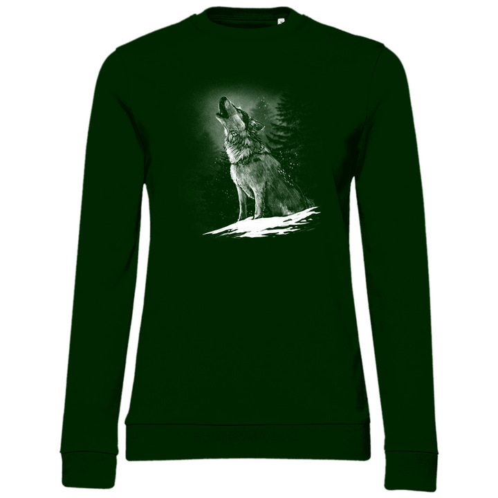 Einsamer Wolf - Damen Sweatshirt - Textilzauber