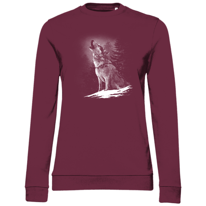 Einsamer Wolf - Damen Sweatshirt - Textilzauber