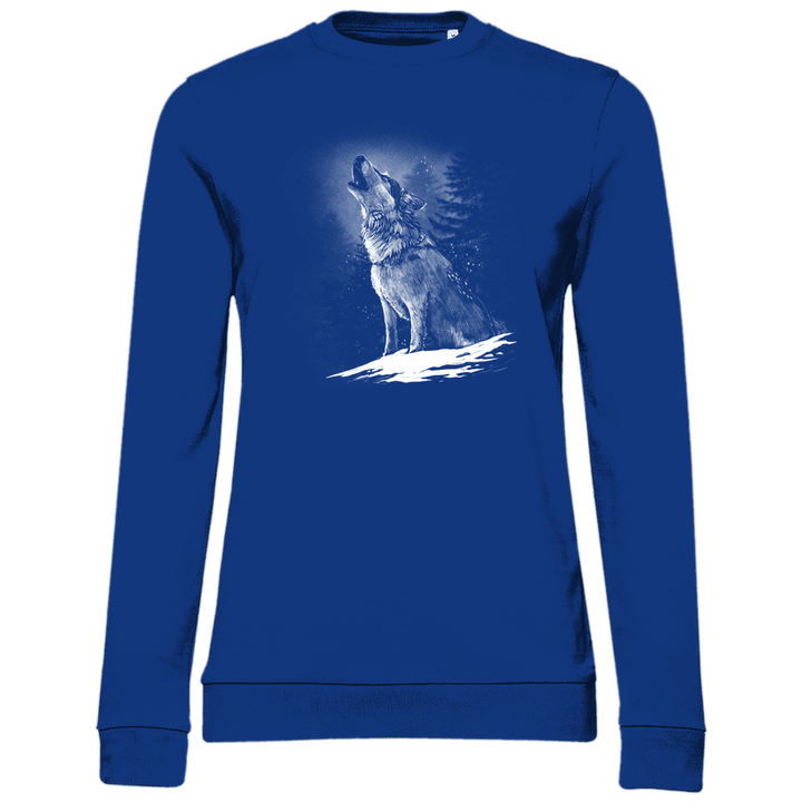 Einsamer Wolf - Damen Sweatshirt - Textilzauber