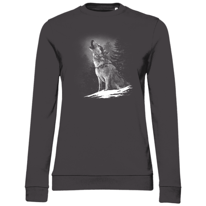 Einsamer Wolf - Damen Sweatshirt - Textilzauber