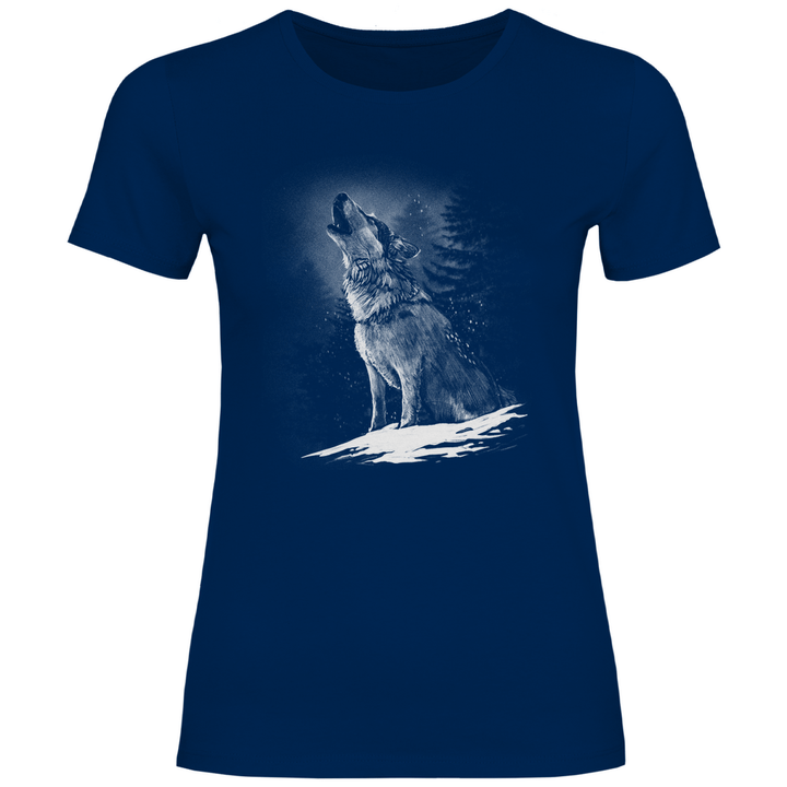 Einsamer Wolf - Damen T - Shirt - Textilzauber