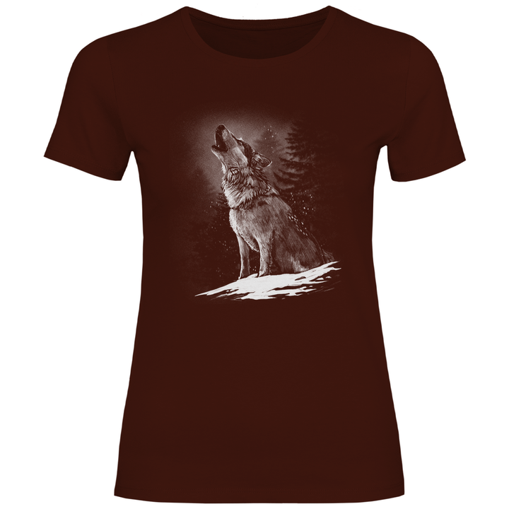Einsamer Wolf - Damen T - Shirt - Textilzauber