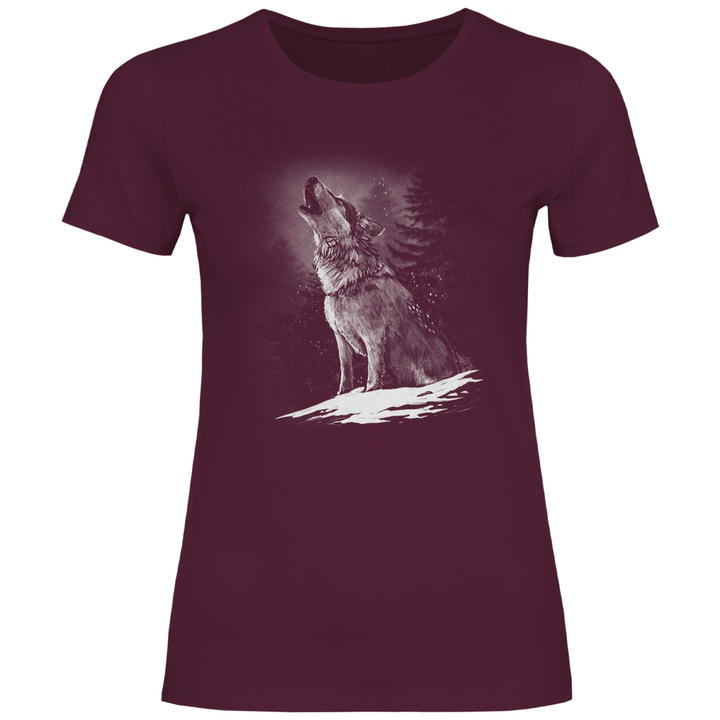 Einsamer Wolf - Damen T - Shirt - Textilzauber