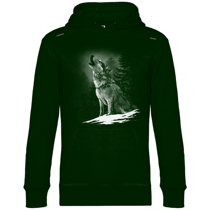 Einsamer Wolf - Herren Hoodie - Textilzauber