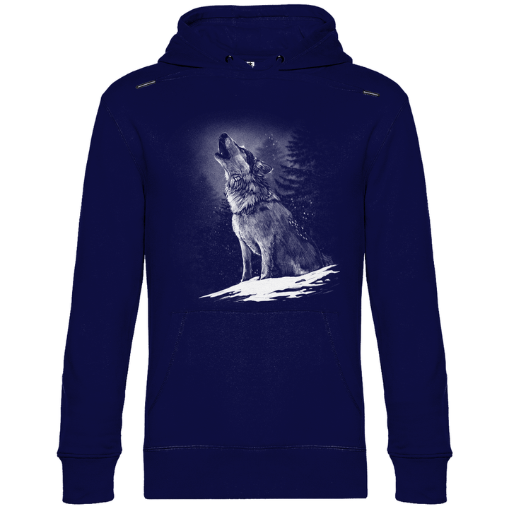 Einsamer Wolf - Herren Hoodie - Textilzauber
