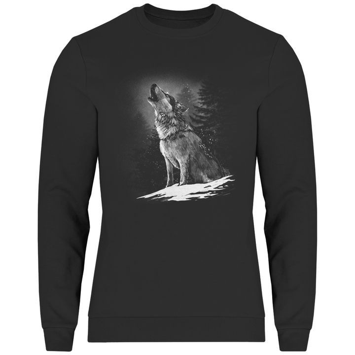 Einsamer Wolf - Herren Sweatshirt - Textilzauber